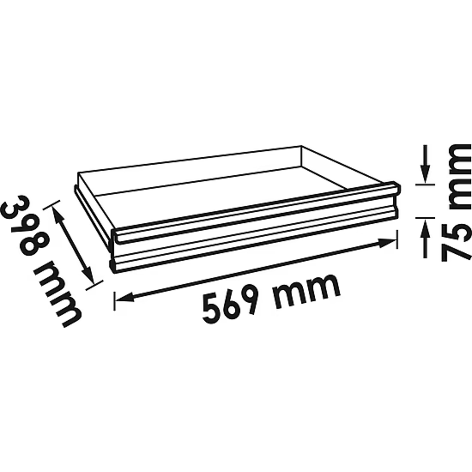 Tiroir plat pour séries M  VIGOR - V5489-4