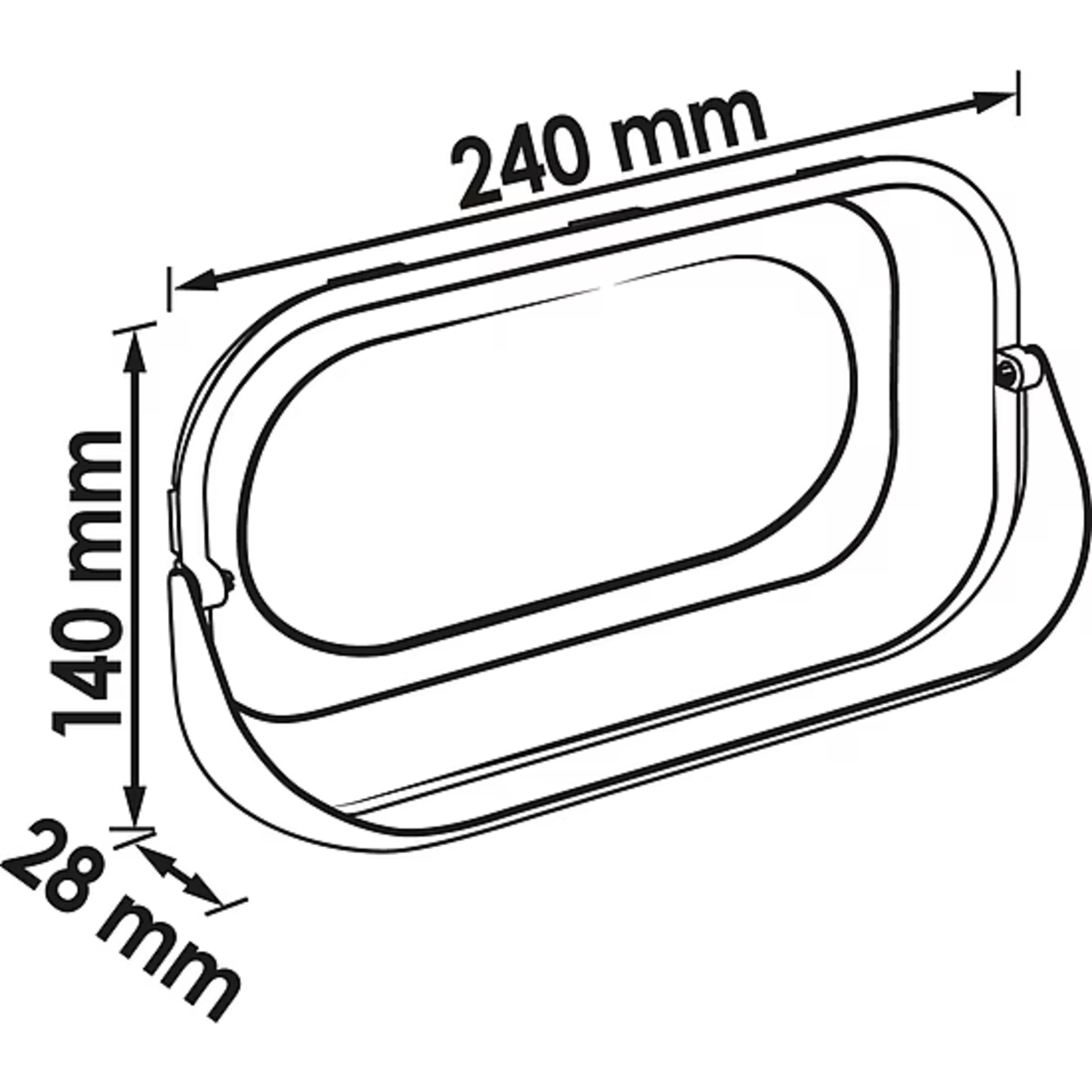 Bol magnétique avec cadre en matière plastique  VIGOR - V5677
