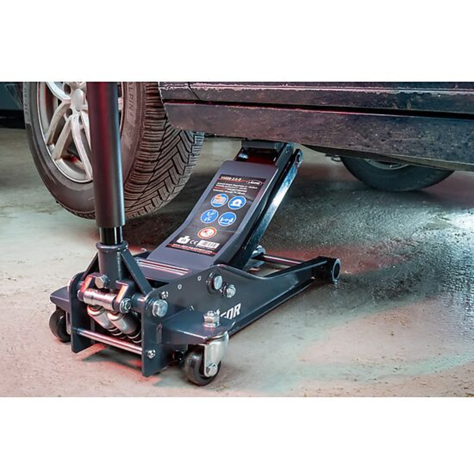 Cric de service hydraulique 2 tonnes extra plat  VIGOR - V6028-2.0-D