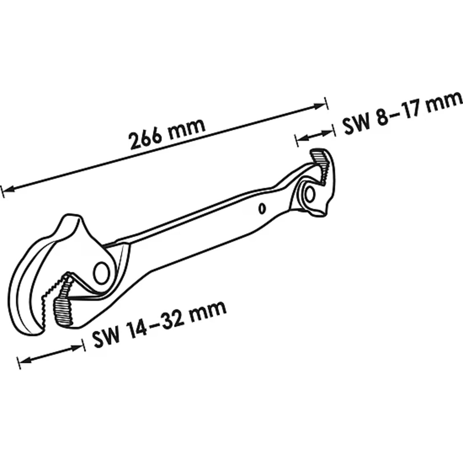 Clé multifonction de manœuvre d'une seule main  VIGOR - V6050