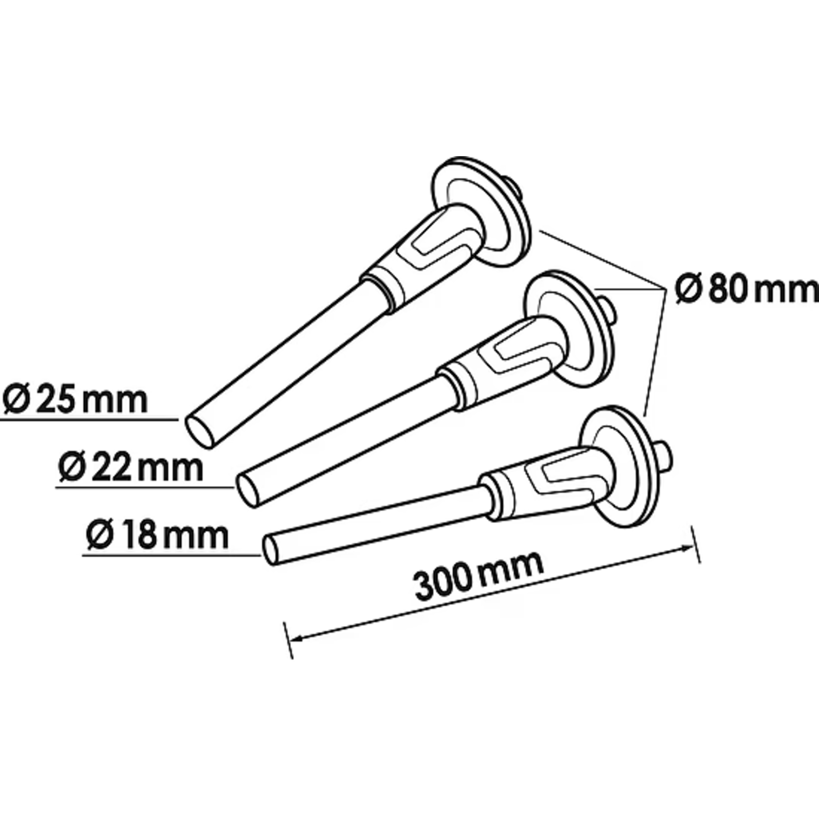 Jeu de chasse-goupilles  VIGOR - V6200-XXL
