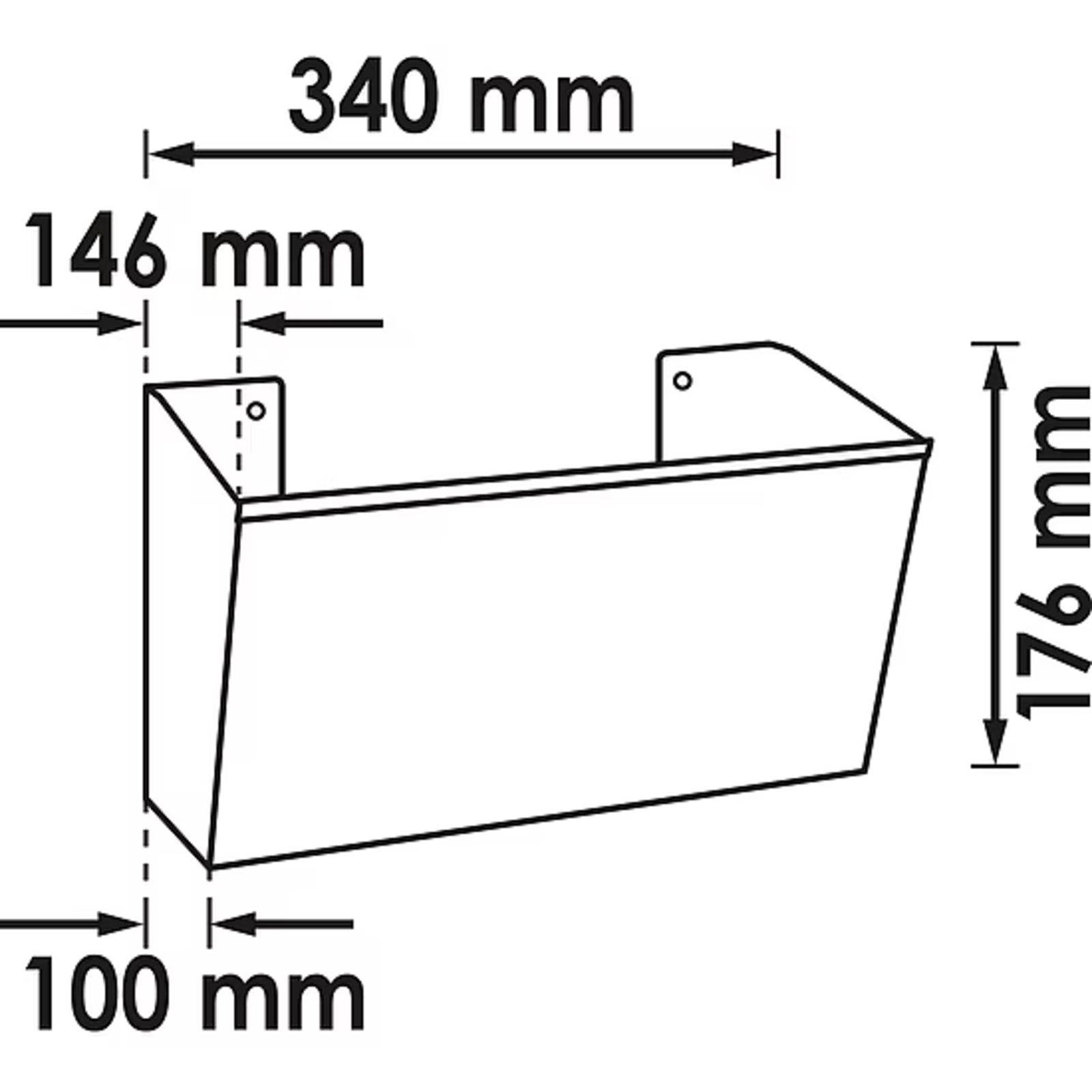Porte-document grand profondeur du fond 100 mm  VIGOR - V6393