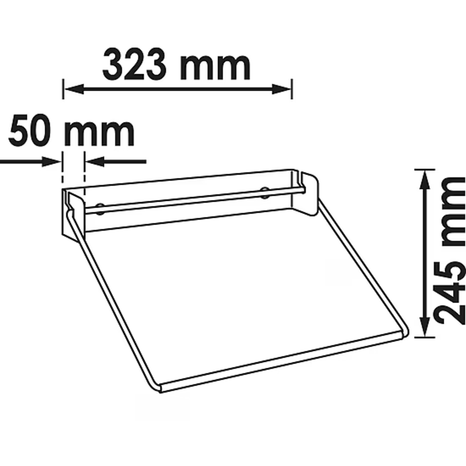 Support pour rouleau essuie-tout escamotable  VIGOR - V6397