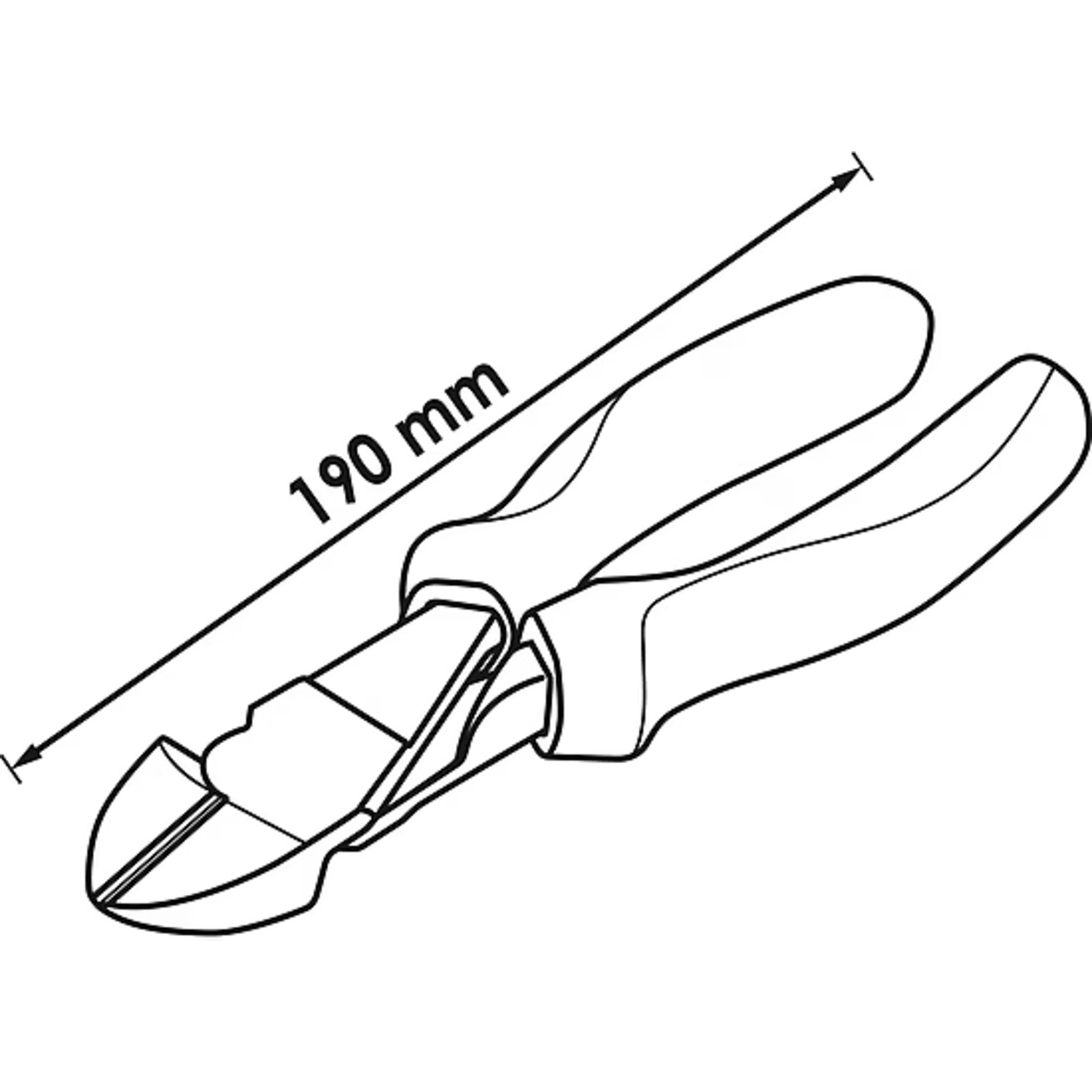 Pince de force coupante diagonale  VIGOR - V6500-190
