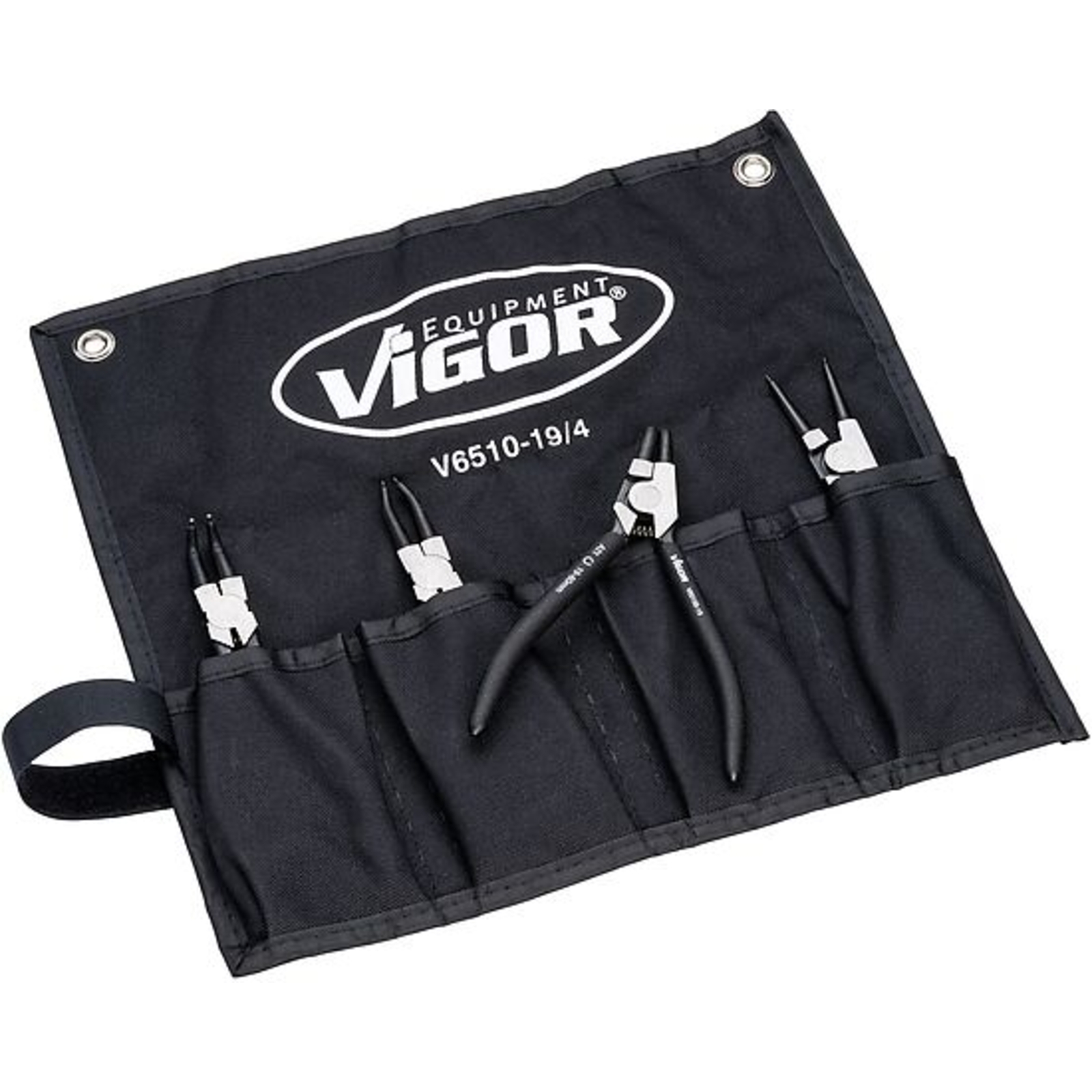 Jeu de pinces à circlips · 180 mm  VIGOR - V6510-19/4