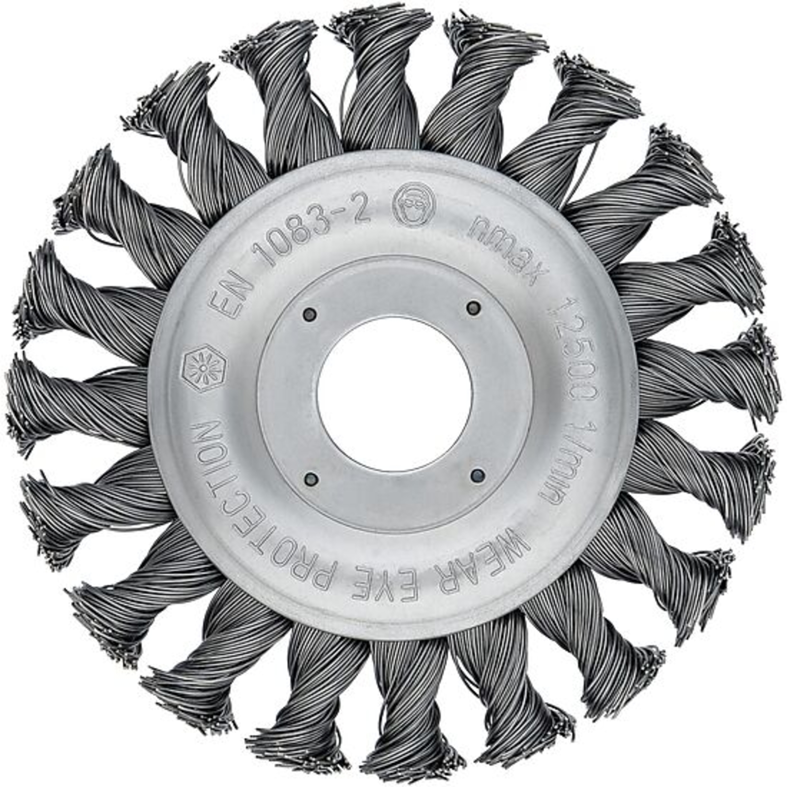 Brosse circulaire pour meuleuse d'angle 115 mm tressée  VIGOR - V6804