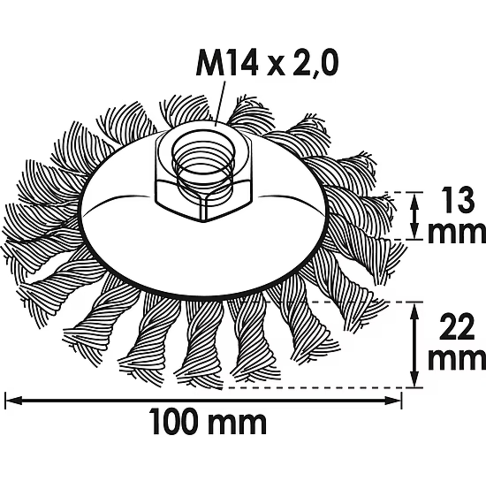 Brosse conique  VIGOR - V6805