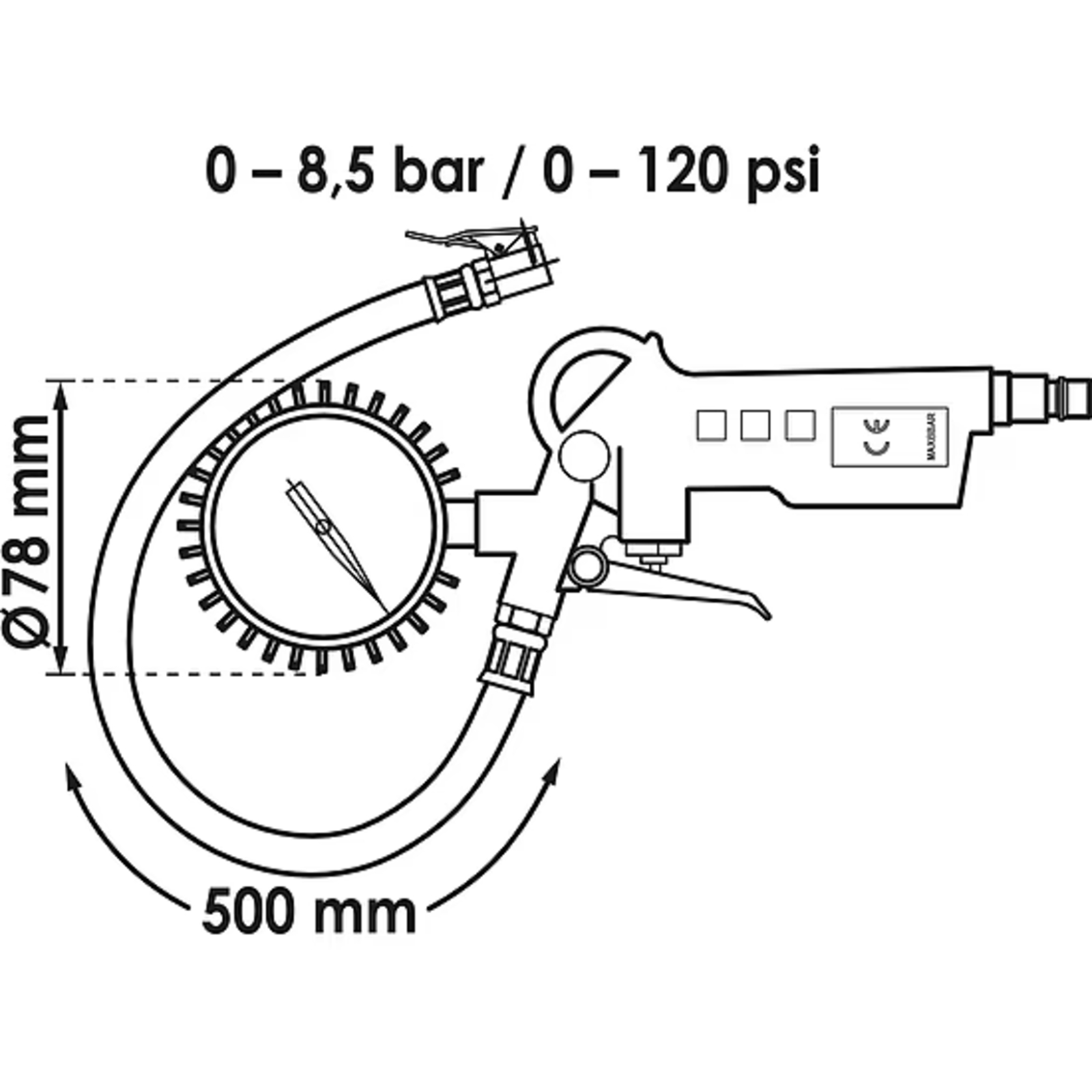 Pistolet de gonflage  VIGOR - V6905