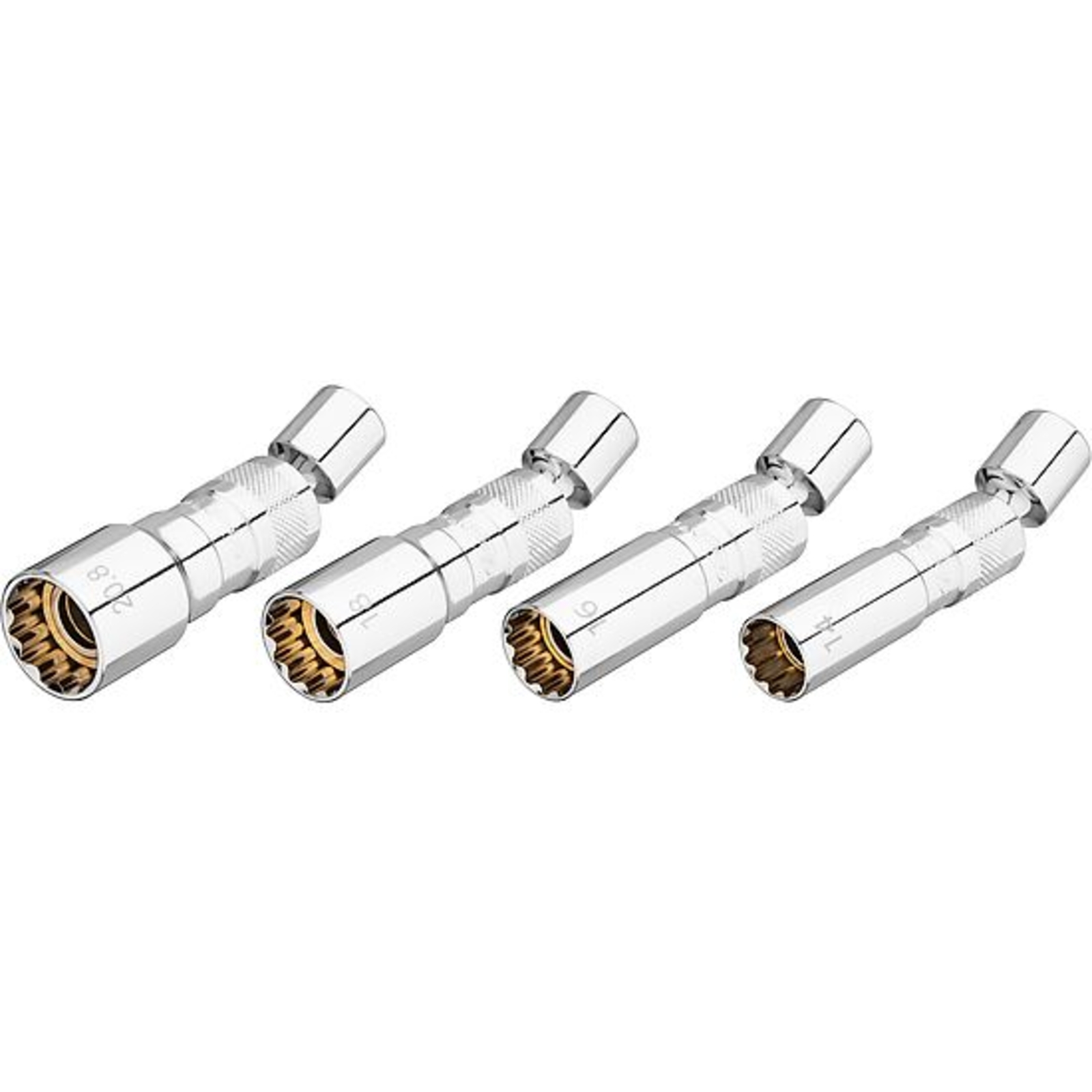 Jeu de clés à douilles pour bougies 12 pans extérieurs 3⁄8″  VIGOR - V7002/4
