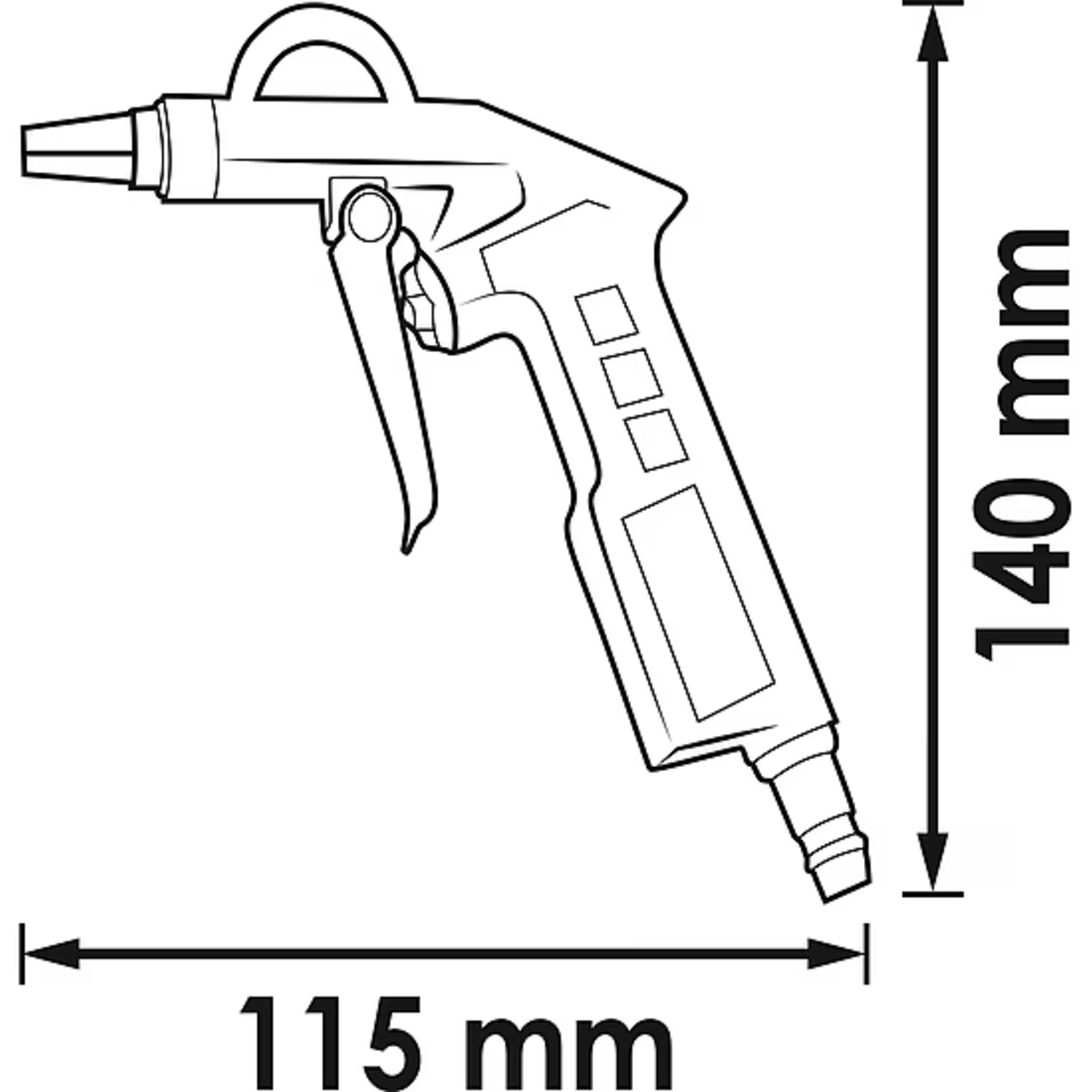 Pistolet de soufflage court  VIGOR - V7135