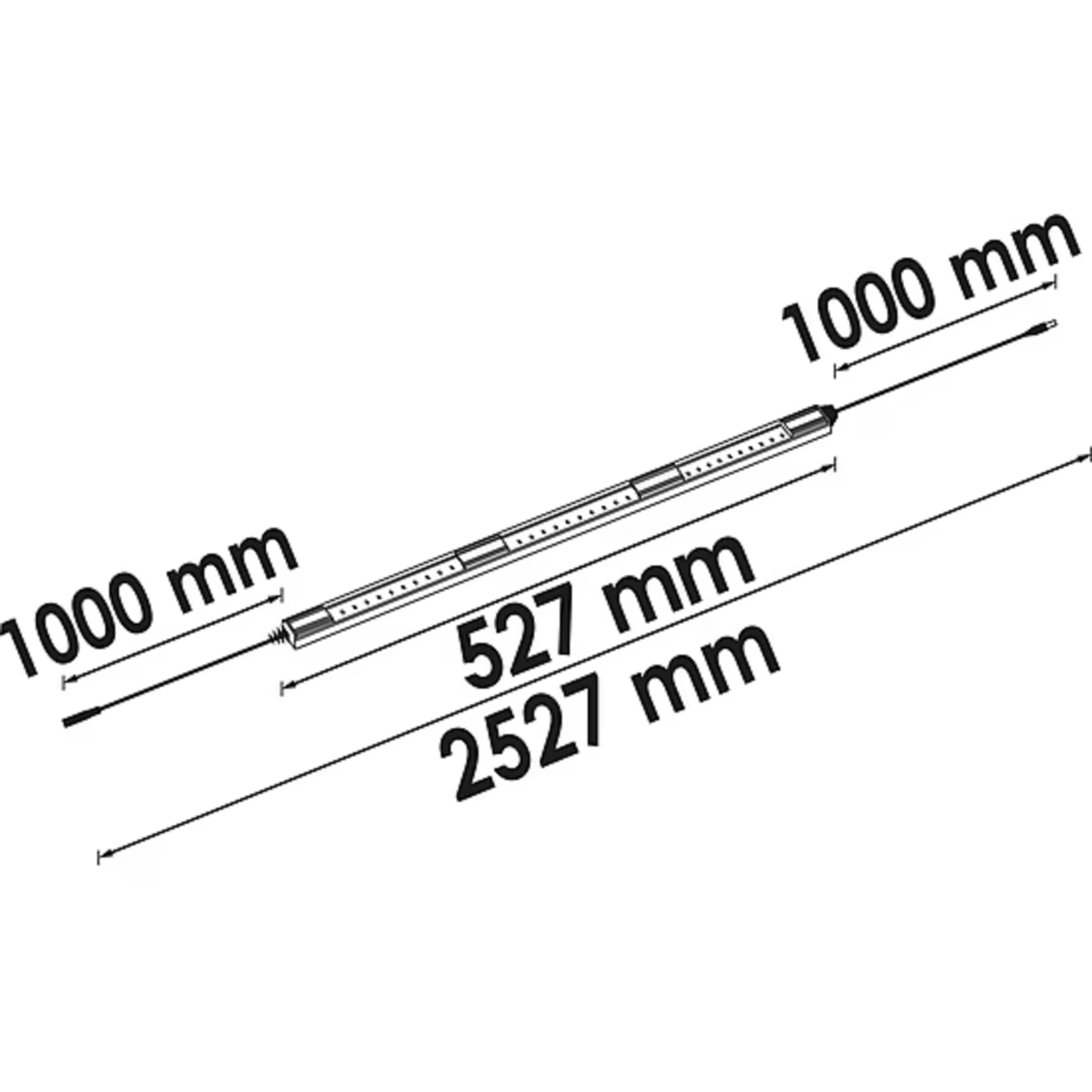 Baguette lumineuse à LED jeu de base  VIGOR - V7283/2