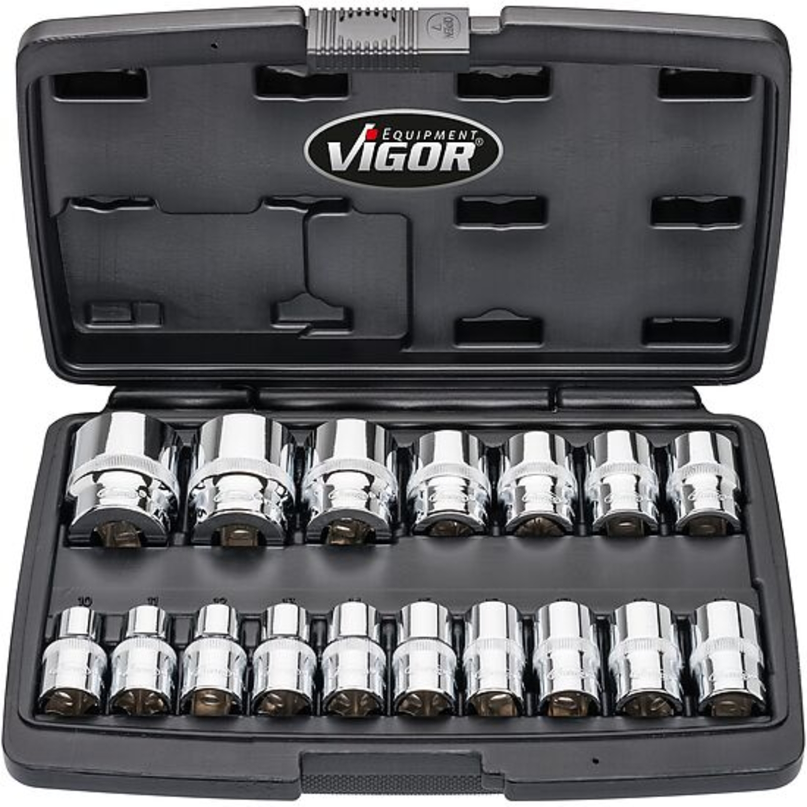 Jeu de clés à douilles 12 pans extérieurs 1⁄2″ VIGOR - V7512/17