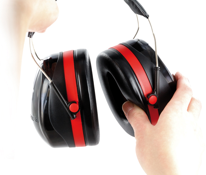 Casque anti-bruit H540A-411-SV SNR 35dB Rouge/Noir - 3M - H540010 00