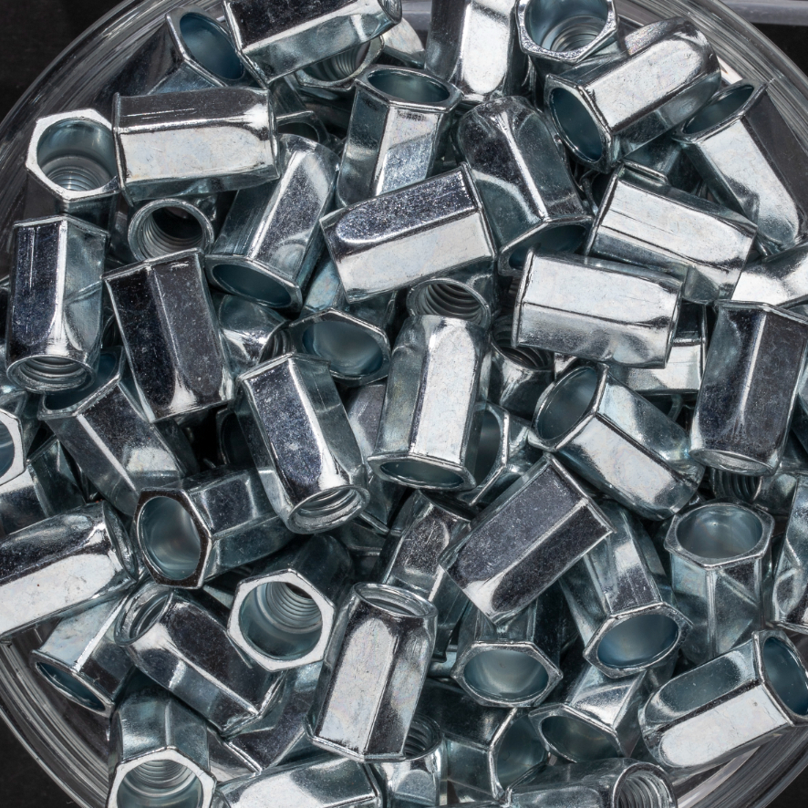 100 écrous hexagonal à acier à tête réduite 90° à M8x18mm - SCELL-IT - HCR0825