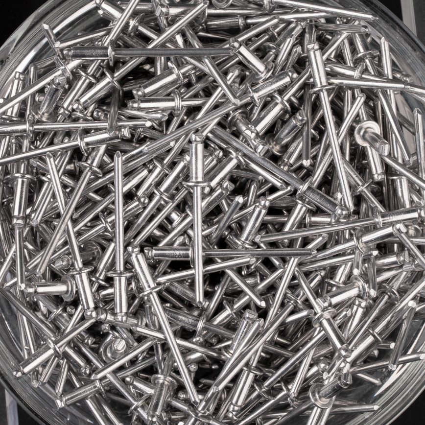 500 rivets standards à aluminium/aluminium à tête plate à Ø3,2x8mm - SCELL-IT - HD3208