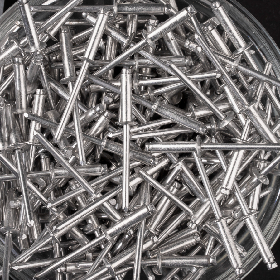 250 rivets standards à aluminium/aluminium à tête plate à Ø4x16mm - SCELL-IT - HD4016