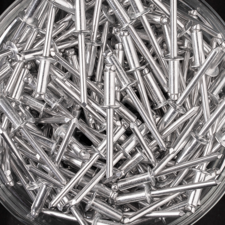 250 rivets standards à aluminium/aluminium à tête plate à Ø4,8x14mm - SCELL-IT - HD4814