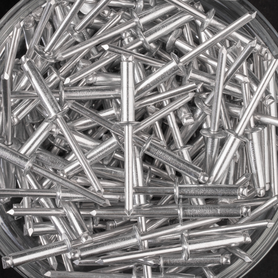 250 rivets standards à aluminium/aluminium à tête plate à Ø4,8x20mm - SCELL-IT - HD4820