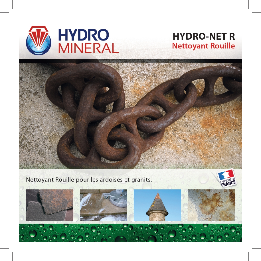 Bidon nettoyant Rouille HNR 500 ml HYDRO MINERAL - HNR05