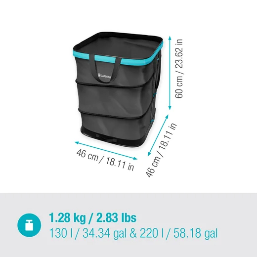 Sac à déchets verts PopUp taille M - 130 L - GARDENA - 11715-20