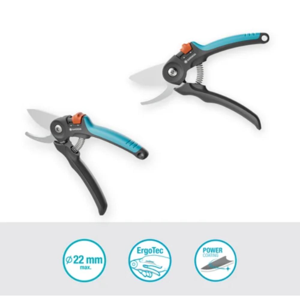 Sécateur PremiumCut - lames franches diamètre de coupe de 22 mm GARDENA - 1224120