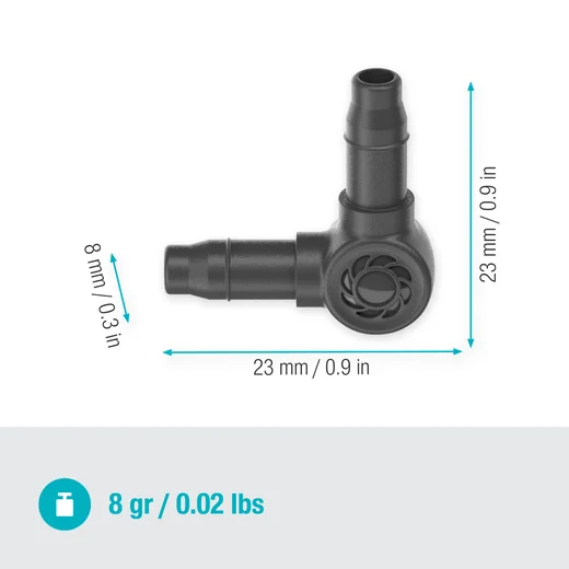 Jonction en L 4.6 mm - GARDENA - 13212-26