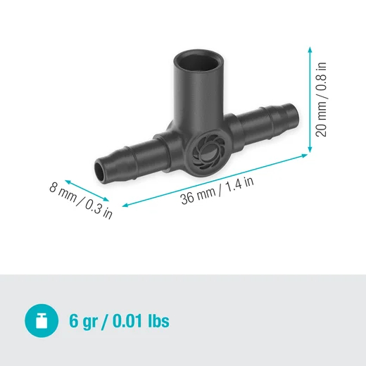 Dérivation en T pour micro-asperseurs 4.6 mm - GARDENA - 13216-26