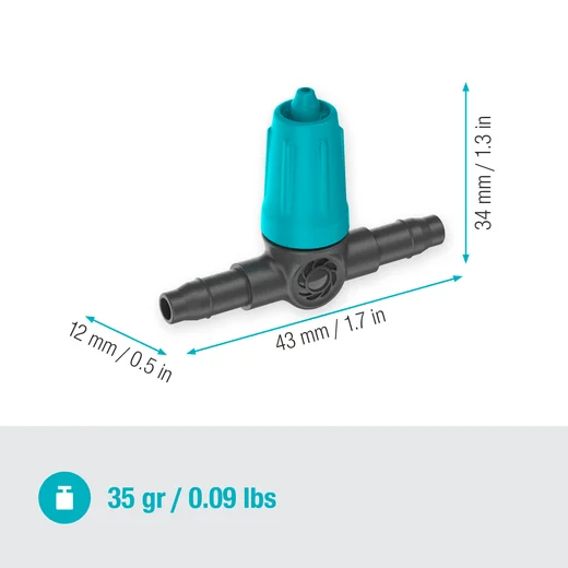 Goutteur en ligne réglable 0–15 l/h - GARDENA - 13315-26