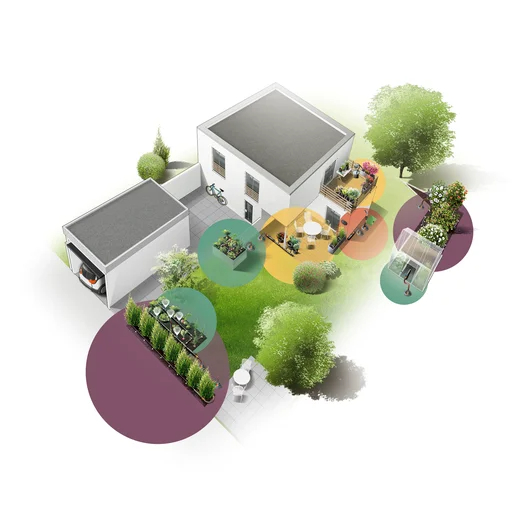 Kit d'initiation pour balcon - jusqu'à 15 plantes - GARDENA - 13401-90