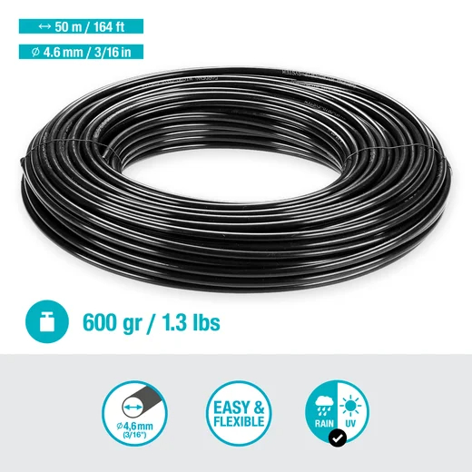 Tuyau pour arrosage goutte-à-goutte 4,6 mm (3/16