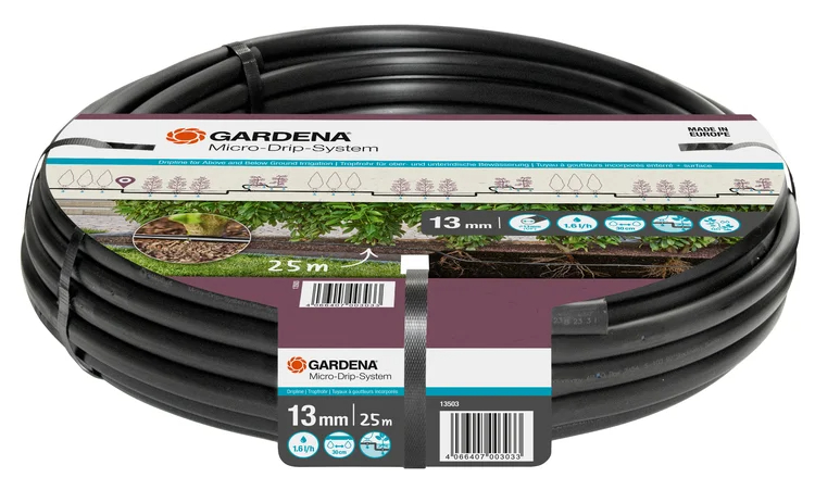 Extension de tuyau à goutteurs incorporés 25 m enterré et en surface - GARDENA - 13503-20