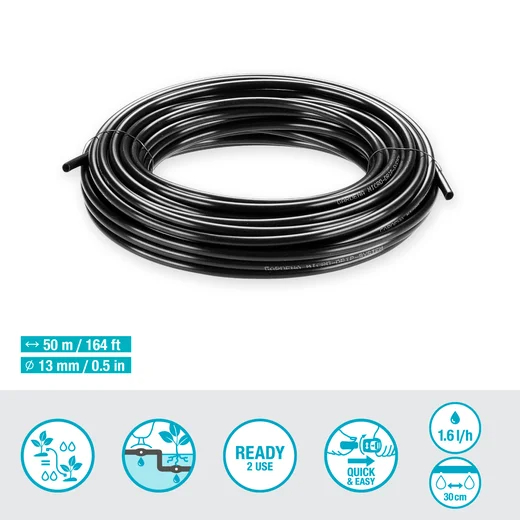 Extension de tuyau à goutteurs incorporés 50 m enterré et en surface - GARDENA - 13504-20