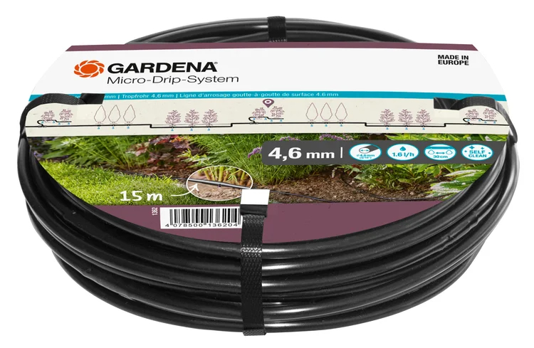 Extension de tuyau à goutteurs intégrés de surface 4,6 mm (3/16
