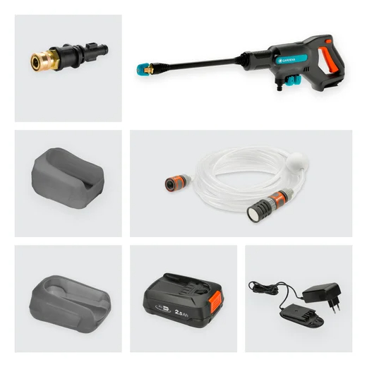 Nettoyeur moyenne pression AquaClean 24/18V P4A avec batterie - GARDENA - 14800-20