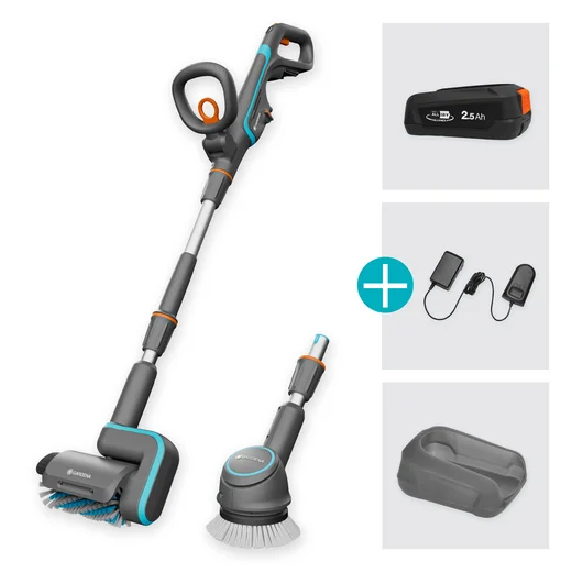 Nettoyeur de terrasse AquaBrush 18V/P4A - GARDENA - 14842-20