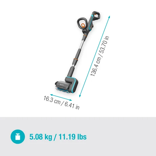 Nettoyeur de terrasse AquaBrush 18V P4A - Universal - sans batterie - GARDENA - 14842-55