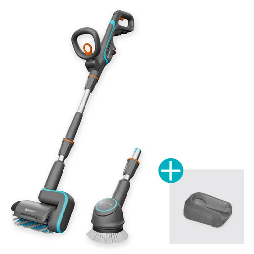 Nettoyeur de terrasse AquaBrush 18V P4A - Universal - sans batterie - GARDENA - 14842-55
