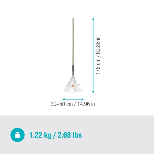 Balai à gazon réglable NatureLine - FSC® 100% - GARDENA - 17107-20