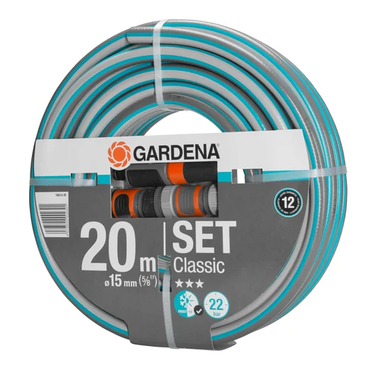 Tuyau d'arrosage Classic 15 mm avec accessoires d'arrosage - GARDENA - 18014-26
