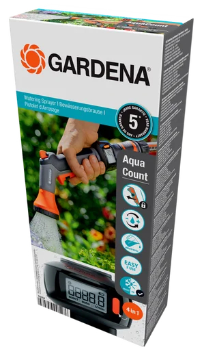 Pistolet d'arrosage compteur d'eau AquaCount - GARDENA - 18352-20
