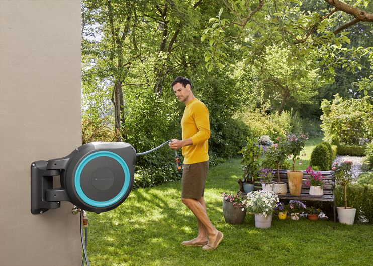 Dévidoir automatique mural RollUp GARDENA XL 35 m - 1863020