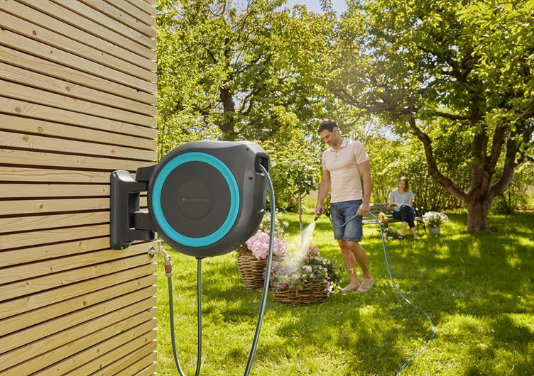 Dévidoir automatique mural RollUp GARDENA XL 35 m - 1863020