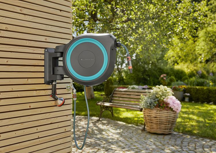 Dévidoir automatique mural RollUp GARDENA XL 35 m - 1863020