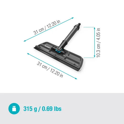 Balai lave-vitre avec raclette et microfibre Cleansystem - GARDENA - 18808-20