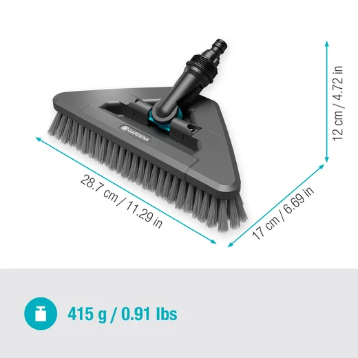Brosse à manche souple flex Cleansystem, pour grandes surfaces délicates - GARDENA - 18812-20