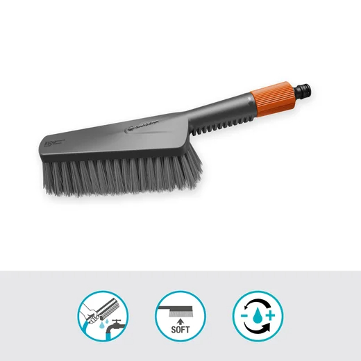 Brosse de lavage à main M souple Cleansystem pour petites surfaces - GARDENA - 18841-20