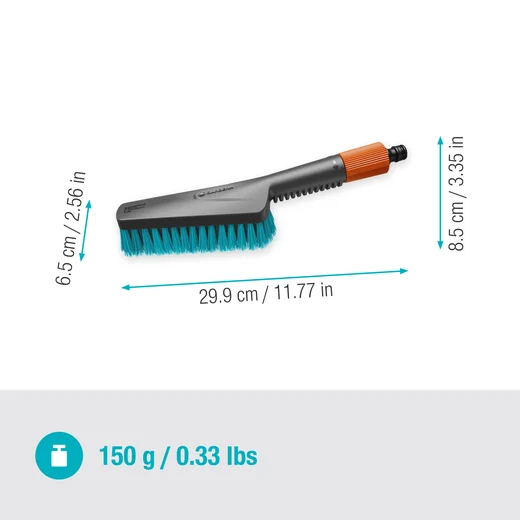 Brosse de lavage à main S dure Cleansystem pour petites surfaces - GARDENA - 18844-20