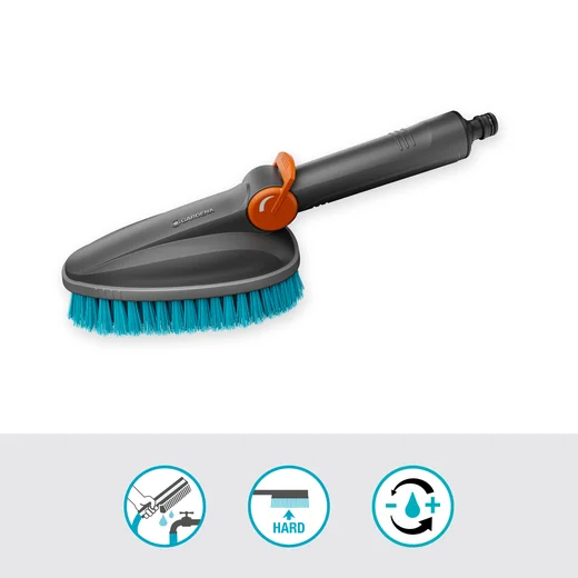 Brosse de lavage à main M dure réglable Cleansystem pour petites surfaces - GARDENA - 18846-20