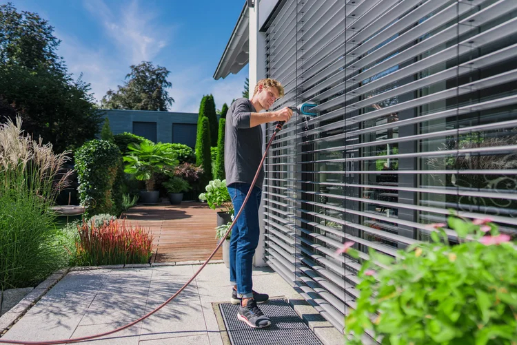 Brosse de lavage pour store Cleansystem - nettoyage des lamelles - GARDENA - 18850-20