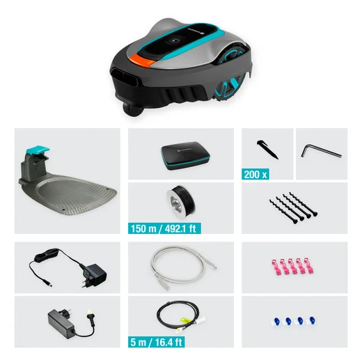 Tondeuse robot smart SILENO city 250 m² - GARDENA - 19601-66